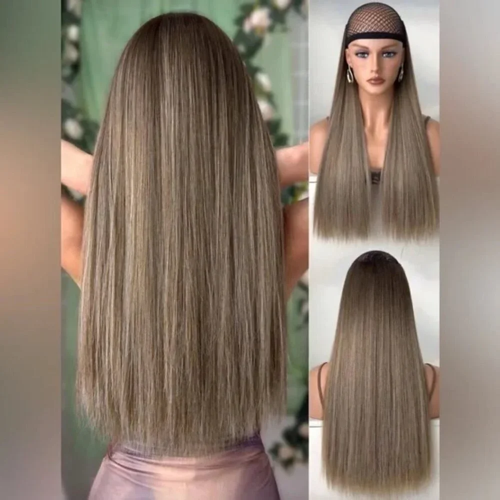 Human hair blend 24 In Blonde Clip ins hair Extensions for women
